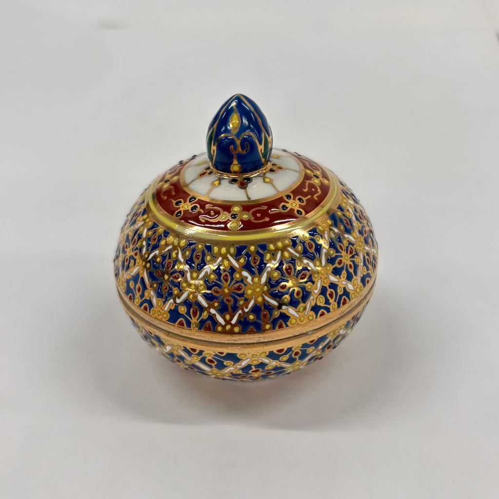 【ベンジャロン焼き】壺(高さ6cm×直径5cm)