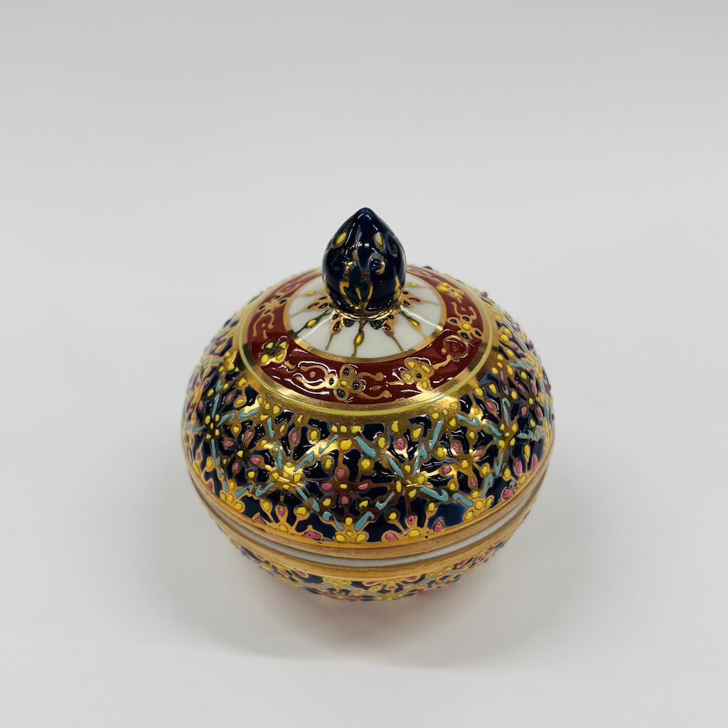 【ベンジャロン焼き】壺(高さ6cm×直径5cm)