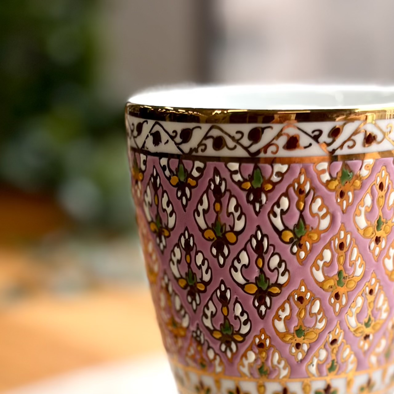 【ベンジャロン焼き】ワイングラス（シャイニー）