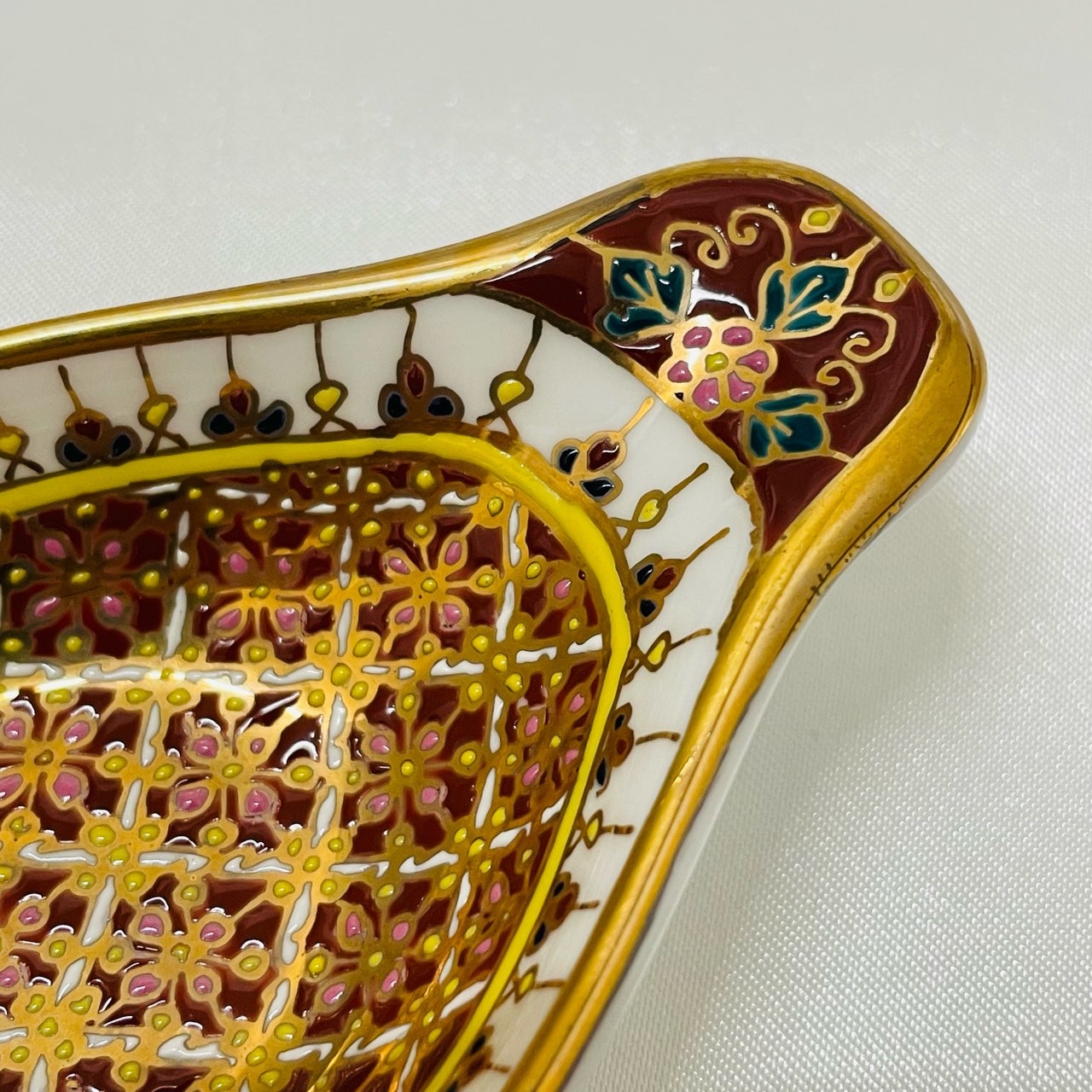 【ベンジャロン焼き】セット商品(赤)　レンゲ付き