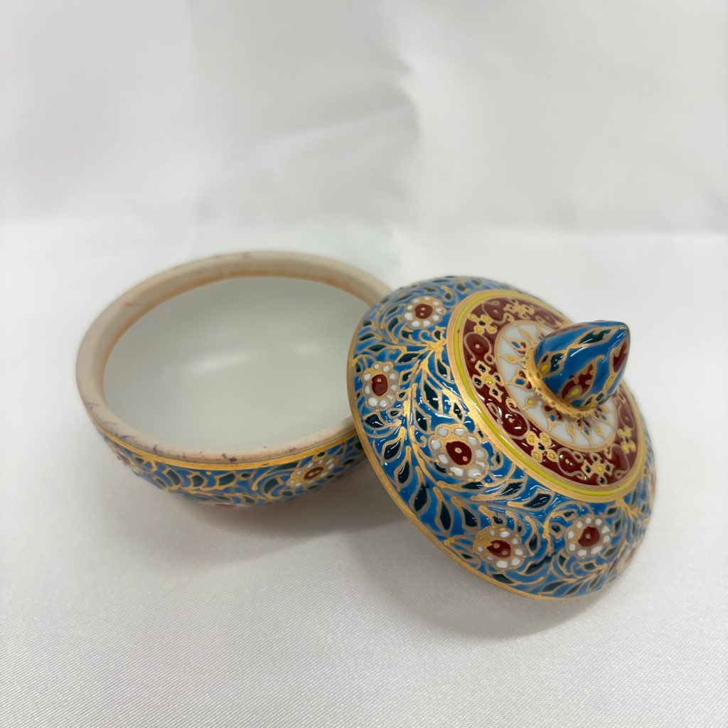 【ベンジャロン焼き】壺(高さ6cm×直径6cm)