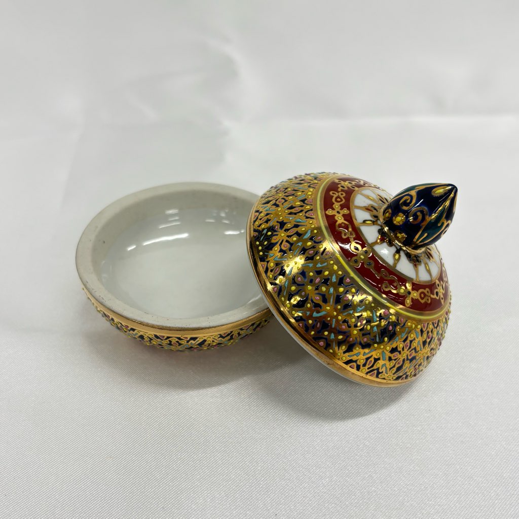 【ベンジャロン焼き】壺(高さ6.5cm×直径5cm)