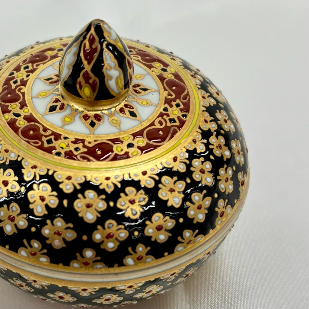 【ベンジャロン焼き】壺(高さ6cm×直径6cm)