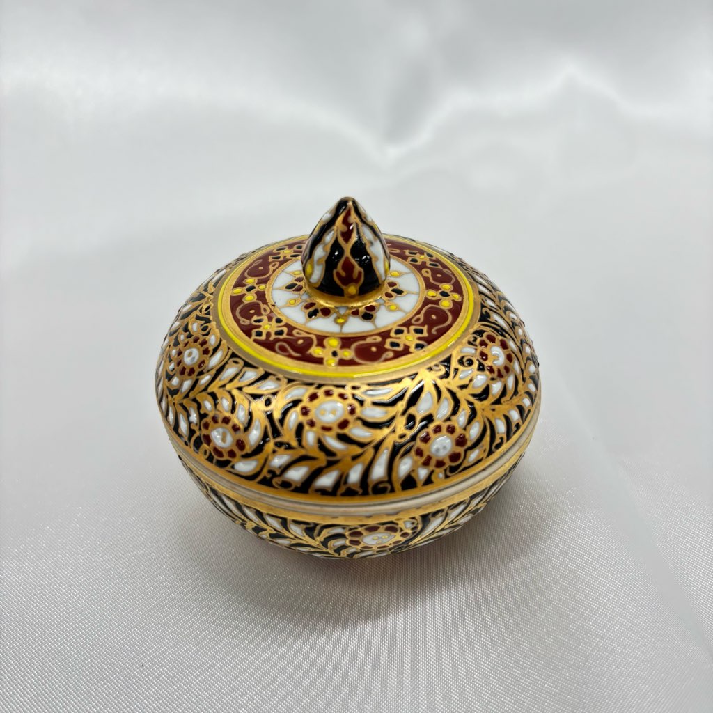 【ベンジャロン焼き】壺(高さ6cm×直径6cm)