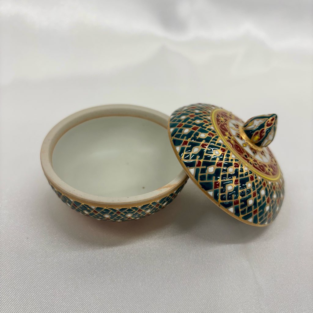 【ベンジャロン焼き】壺(高さ6cm×直径6cm)