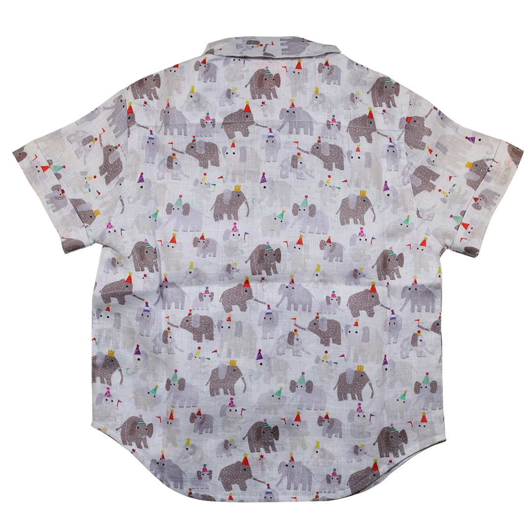 【Jim Thompson】子供服 リネンシャツ（ゾウさん） / アジアン雑貨 ...