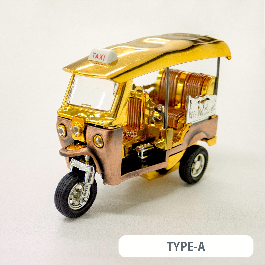 トゥクトゥクの置物（カラフル/中）