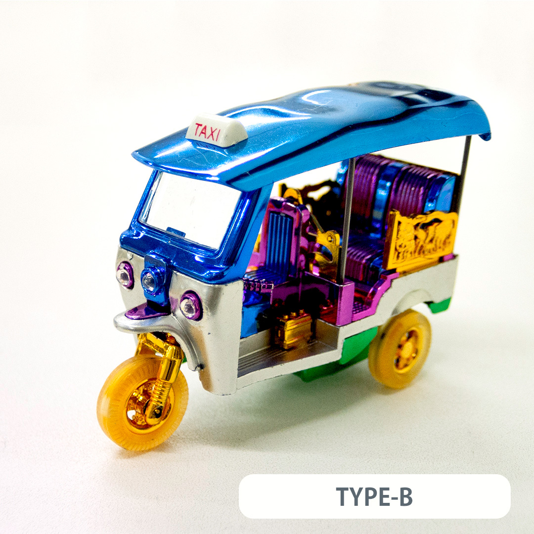 トゥクトゥクの置物（カラフル/中）