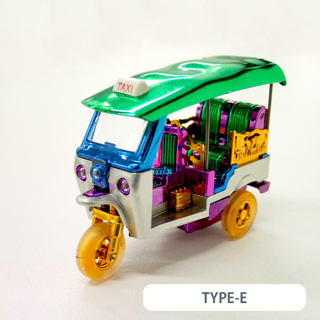 トゥクトゥクの置物（カラフル/中）