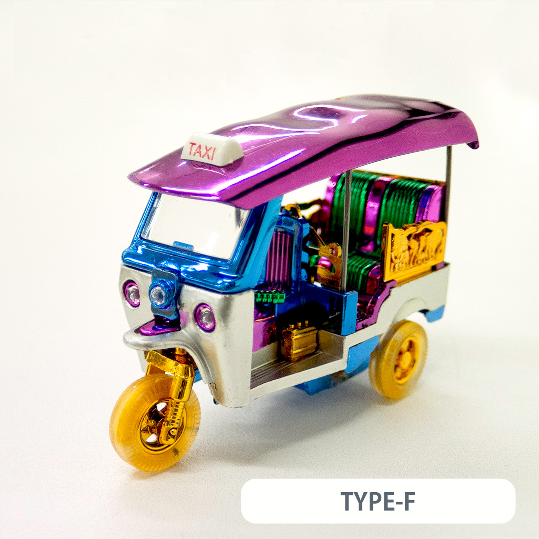 トゥクトゥクの置物（カラフル/中）