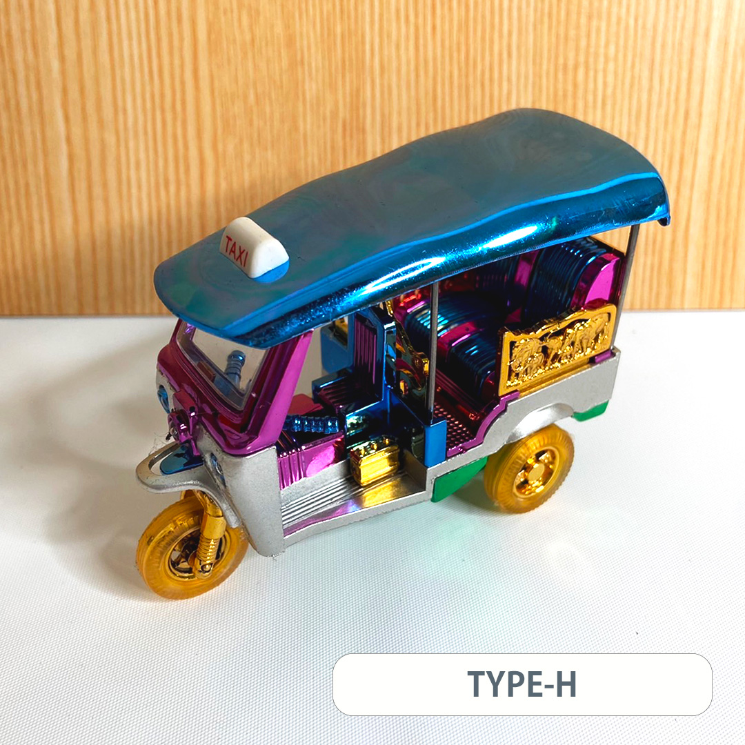 トゥクトゥクの置物（カラフル/中）