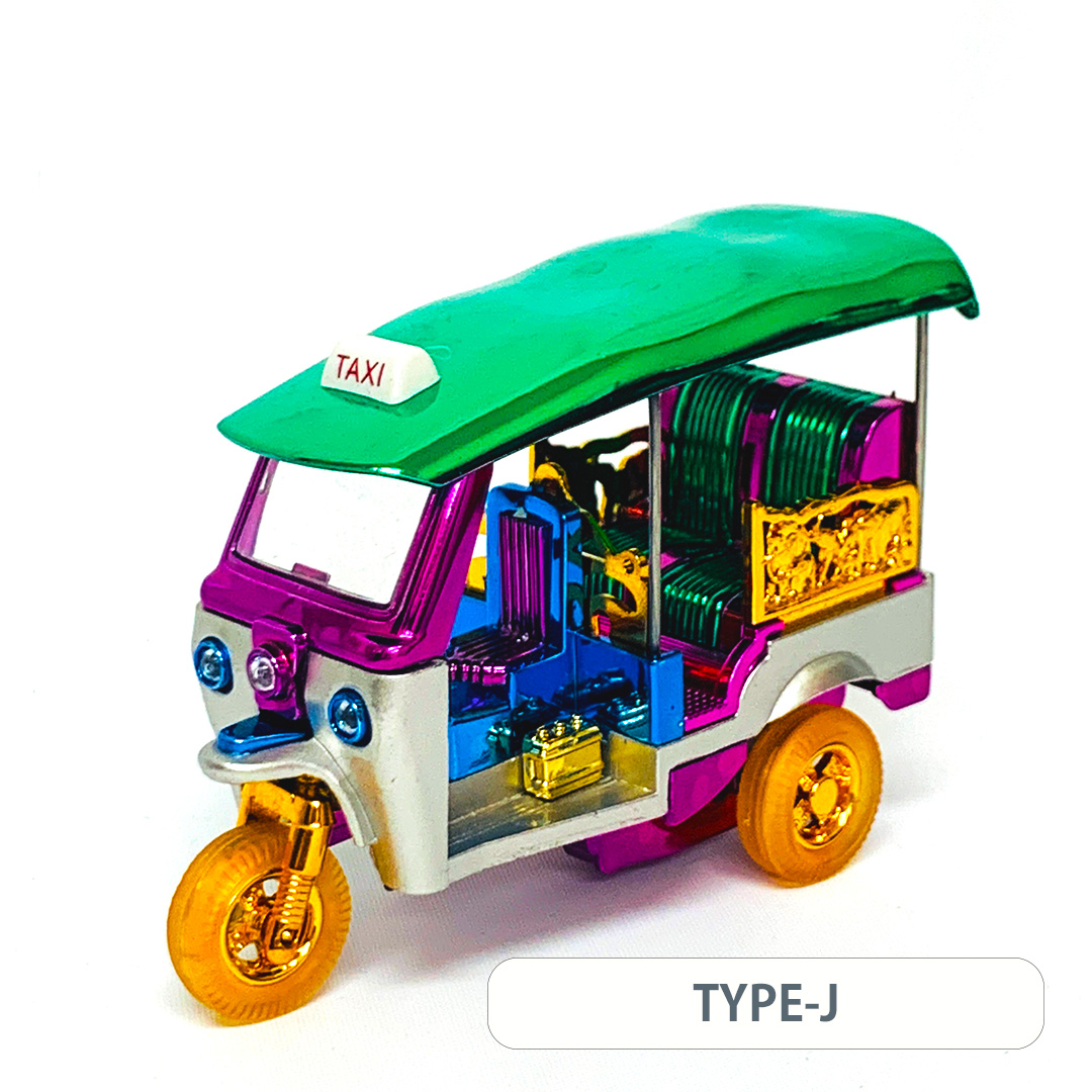 トゥクトゥクの置物（カラフル/中）