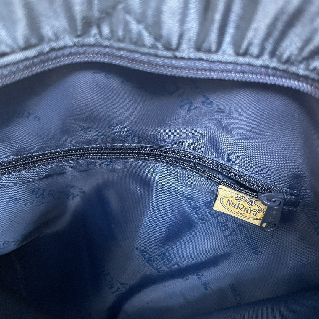 【アウトレット】【NaRaYa】リボンバッグ（ネイビー）