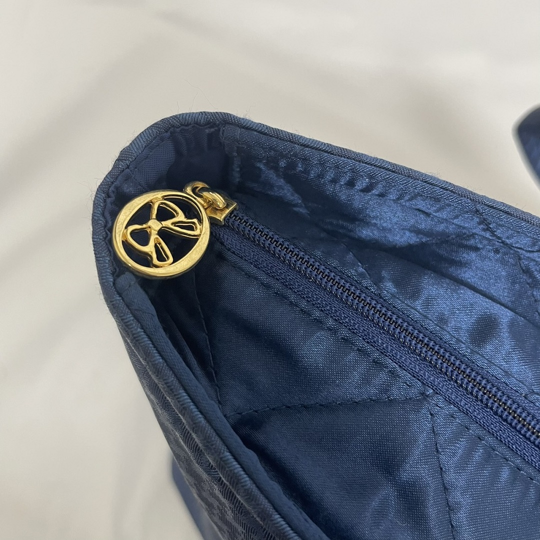 【アウトレット】【NaRaYa】リボンバッグ（ネイビー）