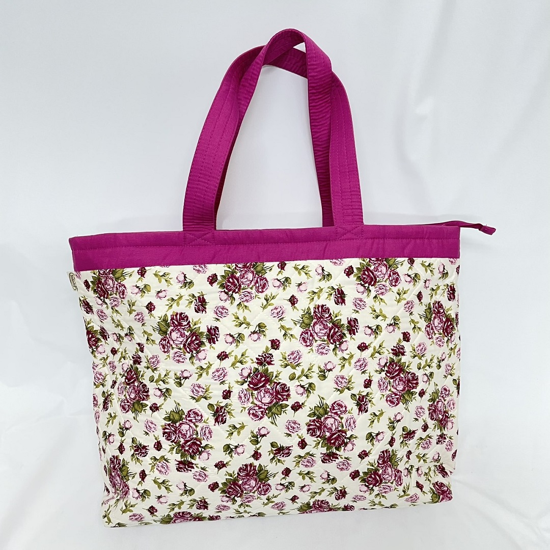 【アウトレット】【NaRaYa】ローズ柄のバッグ