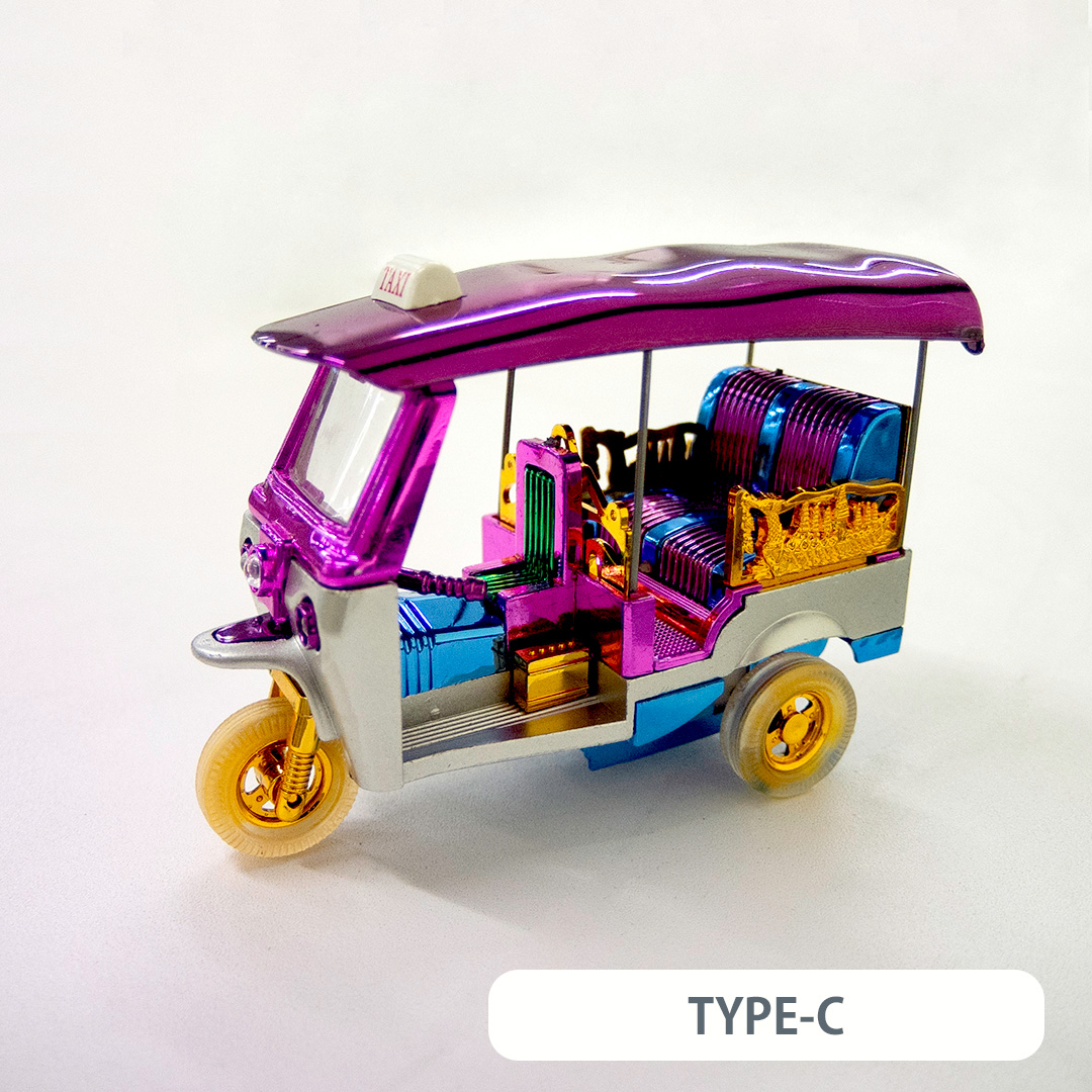 トゥクトゥクの置物（カラフル:大）